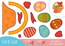 Education paper game for children, Easter basket Stock Photography Education paper game for children, Easter basket Stock Photography