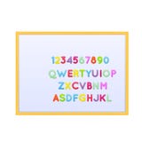 Educational magnetic board with childrens alphabet, magnets, for educational institution. vector illustration Educational magnetic board with childrens alphabet, magnets, for educational institution. vector illustration
