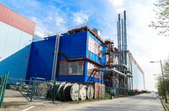 Een benzinestation in St. Petersburg, onafhankelijk gasgenerator en ketelruim in ??n plaats royalty-vrije stock afbeeldingen Een benzinestation in St. Petersburg, onafhankelijk gasgenerator en ketelruim in ??n plaats royalty-vrije stock afbeeldingen