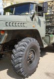 Een deel van een militair vrachtwagenvoertuig royalty-vrije stock foto's Een deel van een militair vrachtwagenvoertuig royalty-vrije stock foto's