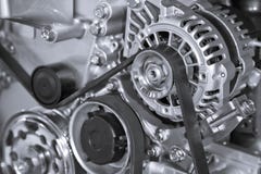Een deel van motor van een auto royalty-vrije stock afbeeldingen Een deel van motor van een auto royalty-vrije stock afbeeldingen
