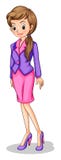 Een groeiende jonge dame royalty-vrije illustratie Een groeiende jonge dame royalty-vrije illustratie