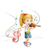 Een jonge musicus royalty-vrije illustratie Een jonge musicus royalty-vrije illustratie