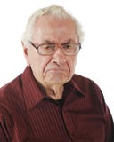 Een knorrige Oude Mens Stock Afbeeldingen Een knorrige Oude Mens Stock Afbeeldingen