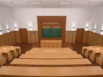 Een leeg modern universitair klaslokaal van de lezingsstijl royalty-vrije stock afbeelding Een leeg modern universitair klaslokaal van de lezingsstijl royalty-vrije stock afbeelding