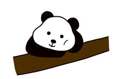 Een leuke mollige zwart-witte panda vector illustratie Een leuke mollige zwart-witte panda vector illustratie
