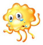 Een monster die wegens droefheid schreeuwen Stock Foto Een monster die wegens droefheid schreeuwen Stock Foto