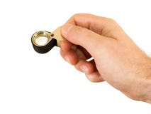 Een vergrootglas voor juweliers stock afbeelding Een vergrootglas voor juweliers stock afbeelding