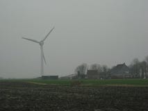 Een windturbine in Nederland royalty-vrije stock afbeeldingen Een windturbine in Nederland royalty-vrije stock afbeeldingen