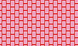 Eenvoudig Modern abstract rood en roze schalen stammenpatroon stock illustratie Eenvoudig Modern abstract rood en roze schalen stammenpatroon stock illustratie