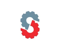 Eerste Logo Made van Twee Toestellen stock illustratie Eerste Logo Made van Twee Toestellen stock illustratie
