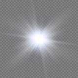 Efecto luminoso de la luz del sol del vector de la llamarada especial transparente de la lente stock de ilustración Efecto luminoso de la luz del sol del vector de la llamarada especial transparente de la lente stock de ilustración