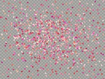 Effect Valentines confetti easy to use. EPS 10 royalty free illustration Effect Valentines confetti easy to use. EPS 10 royalty free illustration