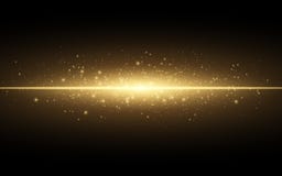 Effet de la lumière élégant abstrait sur un fond noir Ligne au néon rougeoyante d'or La poussière lumineuse d'or et éclats Lumièr illustration stock Effet de la lumière élégant abstrait sur un fond noir Ligne au néon rougeoyante d'or La poussière lumineuse d'or et éclats Lumièr illustration stock