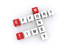 Effort et argent de temps images stock Effort et argent de temps images stock