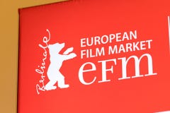 EFM europejczyka filmu rynku czerwieni sztandar obraz royalty free EFM europejczyka filmu rynku czerwieni sztandar obraz royalty free