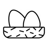 Eggs vector del icono ilustración del vector Eggs vector del icono ilustración del vector