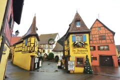 Eguisheim, Alsace, France. Royalty Free Stock Images