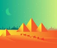Egypt-pyramids-landscape royalty free illustration Egypt-pyramids-landscape royalty free illustration