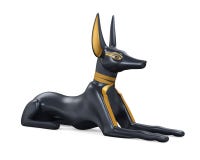 Egyptian Anubis Statue Isolated Royalty Free Stock Photography Egyptian Anubis Statue Isolated Royalty Free Stock Photography