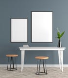 Egzamin próbny w górę plakat ramy w skandynawa stylu modnisia wnętrzu 3d ilustracja wektor Egzamin próbny w górę plakat ramy w skandynawa stylu modnisia wnętrzu 3d ilustracja wektor