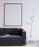 Egzamin próbny w górę plakat ramy w wewnętrznym tle obrazy stock Egzamin próbny w górę plakat ramy w wewnętrznym tle obrazy stock