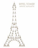 Eiffel Tower Artistic Silhouette stock illustration Eiffel Tower Artistic Silhouette stock illustration