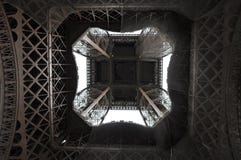 Eiffel Tower from directly below royalty free stock image Eiffel Tower from directly below royalty free stock image