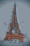 Eiffel tower at dusk royalty free stock photos Eiffel tower at dusk royalty free stock photos