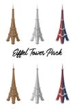 Eiffel Tower Vector Pack vector illustration Eiffel Tower Vector Pack vector illustration