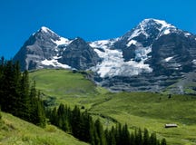 Eiger And Monch Landscape Royalty Free Stock Photography