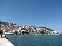Eilandskopelos in Griekenland stock foto's Eilandskopelos in Griekenland stock foto's