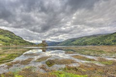 Eilean Donan castle, Highlands, Scotland, UK royalty free stock photography Eilean Donan castle, Highlands, Scotland, UK royalty free stock photography