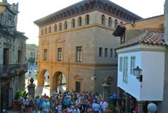Ein altes mittelalterliches spanisches Schloss vom Innere lizenzfreies stockfoto Ein altes mittelalterliches spanisches Schloss vom Innere lizenzfreies stockfoto