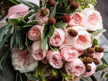 Ein Blumenstrauß von schönen empfindlichen Blumen für eine Hochzeit stockfoto Ein Blumenstrauß von schönen empfindlichen Blumen für eine Hochzeit stockfoto