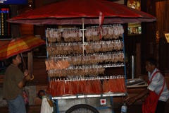 Ein getrockneter Meeresfrüchtemarktstall Stockbilder Ein getrockneter Meeresfrüchtemarktstall Stockbilder