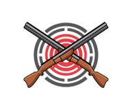 Ein Logo für Schießstand oder Gewehrstrecke vektor abbildung Ein Logo für Schießstand oder Gewehrstrecke vektor abbildung