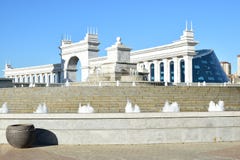 Eine Ansicht in Astana lizenzfreie stockfotografie Eine Ansicht in Astana lizenzfreie stockfotografie