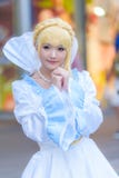 Eine cosplay Haltung des nicht identifizierten japanischen Anime lizenzfreies stockfoto Eine cosplay Haltung des nicht identifizierten japanischen Anime lizenzfreies stockfoto