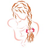 Eine liebevolle junge Mutter spielt mit ihrem Baby stock abbildung Eine liebevolle junge Mutter spielt mit ihrem Baby stock abbildung
