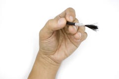Eine männliche Hand halten klein erröten und keuchen erröten, die Mannhand, die auf weißem Hintergrund lokalisiert wird stockfotos Eine männliche Hand halten klein erröten und keuchen erröten, die Mannhand, die auf weißem Hintergrund lokalisiert wird stockfotos