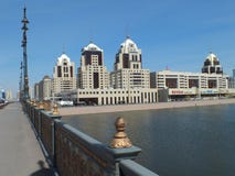 Eine Stadtansicht in Astana stockfotografie Eine Stadtansicht in Astana stockfotografie