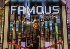 Eine Wachsfigur von Tom Cruise auf Anzeige lizenzfreies stockfoto Eine Wachsfigur von Tom Cruise auf Anzeige lizenzfreies stockfoto