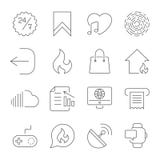 Einfache UI-Ikonen f?r APP, Standorte, Programme Verschiedene UI-Ikonen Einfache Piktogramme auf wei?em Hintergrund Editable Stor lizenzfreie abbildung Einfache UI-Ikonen f?r APP, Standorte, Programme Verschiedene UI-Ikonen Einfache Piktogramme auf wei?em Hintergrund Editable Stor lizenzfreie abbildung