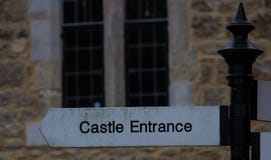 Eingang zu Leeds Castle stockfoto Eingang zu Leeds Castle stockfoto