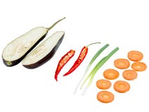 Einiges nützliches Gemüse in einem Schnitt, in einer Aubergine, in einem roten Paprika, in Kartoffeln, in Karotten und in Zwiebel stockfoto Einiges nützliches Gemüse in einem Schnitt, in einer Aubergine, in einem roten Paprika, in Kartoffeln, in Karotten und in Zwiebel stockfoto