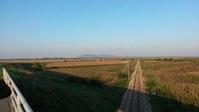 Eisenbahn nahe Vrsac-Stadt stockbild Eisenbahn nahe Vrsac-Stadt stockbild