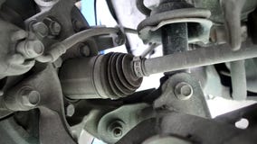 Eixo da movimentação conjunto em um automóvel moderno foto de stock Eixo da movimentação conjunto em um automóvel moderno foto de stock