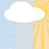 Ejemplo cuadrado atado nieve de la lluvia de Sun con amarillo azul gris de los colores libre illustration Ejemplo cuadrado atado nieve de la lluvia de Sun con amarillo azul gris de los colores libre illustration