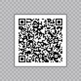 Ejemplo de código de QR para la exploración del smartphone Aislado en fondo tranparent libre illustration Ejemplo de código de QR para la exploración del smartphone Aislado en fondo tranparent libre illustration